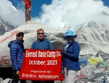 At Everest Base Camp 