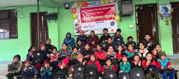 Children group at The Orphans Homes