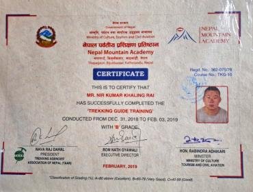 Trekking Guide Certificate 